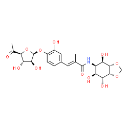 ChemSpider 2D Image | (-)-Hygromycin A | C23H29NO12