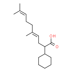 ChemSpider 2D Image | CYCLOHEXYLGERANYLACETIC ACID | C18H30O2