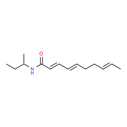 ChemSpider 2D Image | (2E,4E,8E)-N-sec-Butyl-2,4,8-decatrienamide | C14H23NO