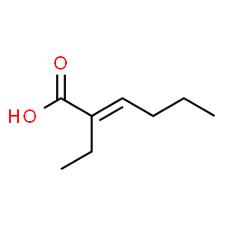 ChemSpider 2D Image | 2-ethylhexenoic acid | C8H14O2
