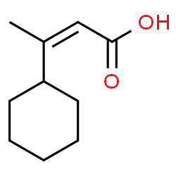 ChemSpider 2D Image | (2Z)-3-Cyclohexyl-2-butenoic acid | C10H16O2