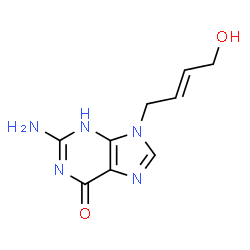 ChemSpider 2D Image | 9-(4-hydroxy-2-buten-1-yl)guanine | C9H11N5O2