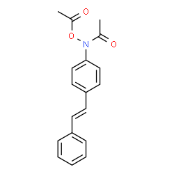 ChemSpider 2D Image | E-N-acetoxy-4-acetylaminostilbene | C18H17NO3