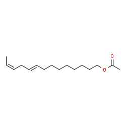 ChemSpider 2D Image | (9E,12Z)-1-acetoxy-9,12-tetradecadiene | C16H28O2