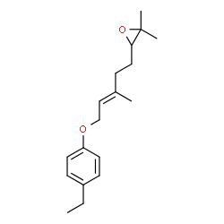 ChemSpider 2D Image | 1-(4-Ethylphenoxy)-3,7-dimethyl-6,7-epoxyoct-2-ene | C18H26O2