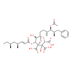 ChemSpider 2D Image | zaragozic acid A | C35H46O14