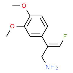 ChemSpider 2D Image | (2E)-2-(3,4-Dimethoxyphenyl)-3-fluoro-2-propen-1-amine | C11H14FNO2
