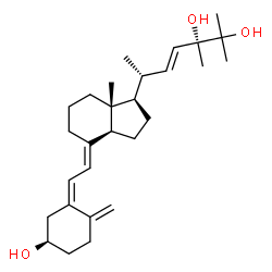 ChemSpider 2D Image | (3R,5Z,7E,22E)-9,10-Secoergosta-5,7,10,22-tetraene-3,24,25-triol | C28H44O3