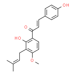 ChemSpider 2D Image | 4-Hydroxyderricin | C21H22O4