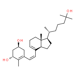 ChemSpider 2D Image | (1R,3S,6Z)-9,10-Secocholesta-5(10),6,8-triene-1,3,25-triol | C27H44O3