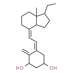 ChemSpider 2D Image | (5Z,7Z)-9,10-Secopregna-5,7,10-triene-1,3-diol | C21H32O2
