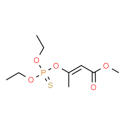 ChemSpider 2D Image | Methyl (2E)-3-[(diethoxyphosphorothioyl)oxy]-2-butenoate | C9H17O5PS