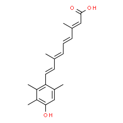 ChemSpider 2D Image | (2E,4E,6E,8E)-9-(4-Hydroxy-2,3,6-trimethylphenyl)-3,7-dimethyl-2,4,6,8-nonatetraenoic acid | C20H24O3