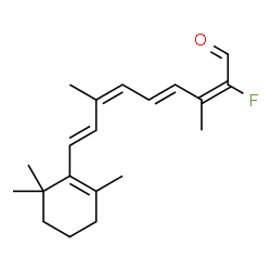 ChemSpider 2D Image | (9cis,13cis)-14-Fluororetinal | C20H27FO