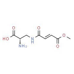 ChemSpider 2D Image | N(3)-(4-Methoxyfumaroyl)-2,3-diaminopropionic acid | C8H12N2O5