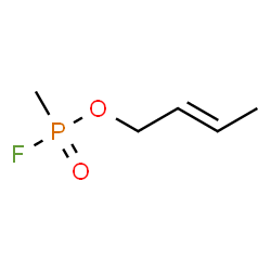 ChemSpider 2D Image | (2E)-2-Buten-1-yl methylphosphonofluoridate | C5H10FO2P