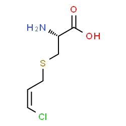 ChemSpider 2D Image | S-[(2Z)-3-Chloro-2-propen-1-yl]-L-cysteine | C6H10ClNO2S