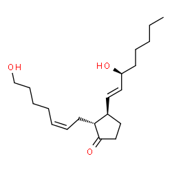 ChemSpider 2D Image | (5Z,13E,15S)-1,15-Dihydroxyprosta-5,13-dien-9-one | C20H34O3