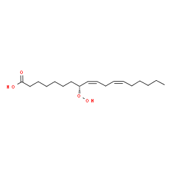 ChemSpider 2D Image | 8(R)-hydroperoxylinoleic acid | C18H32O4