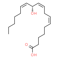 ChemSpider 2D Image | (6Z,9Z,11R,12Z)-11-Hydroxy-6,9,12-octadecatrienoic acid | C18H30O3