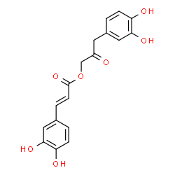 ChemSpider 2D Image | 3-(3,4-Dihydroxyphenyl)-2-oxopropyl (2E)-3-(3,4-dihydroxyphenyl)acrylate | C18H16O7