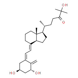 ChemSpider 2D Image | (1R,3S,5Z,7E)-1,3,25-Trihydroxy-9,10-secocholesta-5,7,10-trien-24-one | C27H42O4