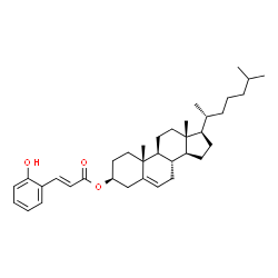 ChemSpider 2D Image | (3beta)-Cholest-5-en-3-yl (2E)-3-(2-hydroxyphenyl)acrylate | C36H52O3