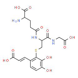 ChemSpider 2D Image | gamma-Glutamyl-S-{6-[(E)-2-carboxyvinyl]-2,3-dihydroxyphenyl}cysteinylglycine | C19H23N3O10S