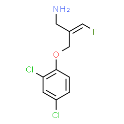 ChemSpider 2D Image | (2Z)-2-[(2,4-Dichlorophenoxy)methyl]-3-fluoro-2-propen-1-amine | C10H10Cl2FNO