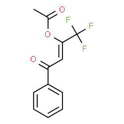 ChemSpider 2D Image | 1-benzoyl-2-trifluoromethyl-2-acetoxyethene | C12H9F3O3