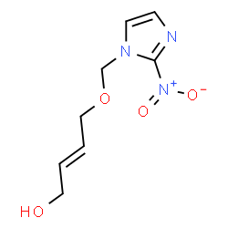 ChemSpider 2D Image | (2E)-4-[(2-Nitro-1H-imidazol-1-yl)methoxy]-2-buten-1-ol | C8H11N3O4