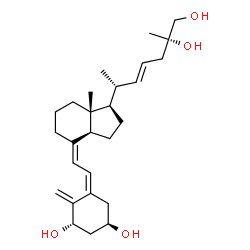 ChemSpider 2D Image | (1S,3R,5Z,7Z,22E,25S)-9,10-Secocholesta-5,7,10,22-tetraene-1,3,25,26-tetrol | C27H42O4
