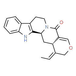 ChemSpider 2D Image | (15beta,16E)-16-Ethylidene-19,20-didehydro-18-oxayohimban-21-one | C20H20N2O2