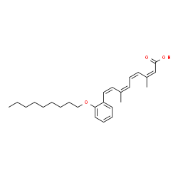 ChemSpider 2D Image | (2Z,4Z,6Z,8Z)-3,7-Dimethyl-9-[2-(nonyloxy)phenyl]-2,4,6,8-nonatetraenoic acid | C26H36O3