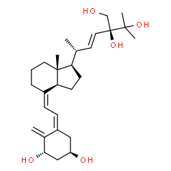 ChemSpider 2D Image | (1S,3R,5Z,7Z,22E)-9,10-Secoergosta-5,7,10,22-tetraene-1,3,24,25,28-pentol | C28H44O5