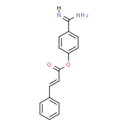 ChemSpider 2D Image | 4-Carbamimidoylphenyl (2E)-3-phenylacrylate | C16H14N2O2