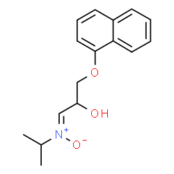 ChemSpider 2D Image | (1Z)-1-[Isopropyl(oxido)-lambda~5~-azanylidene]-3-(1-naphthyloxy)-2-propanol | C16H19NO3