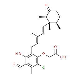 ChemSpider 2D Image | 4-O-Carboxymethylascochlorin | C25H31ClO6