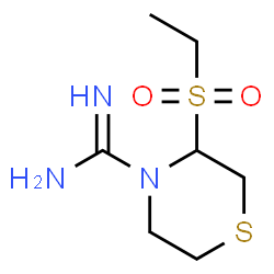 ChemSpider 2D Image | 3-(Ethylsulfonyl)-4-thiomorpholinecarboximidamide | C7H15N3O2S2