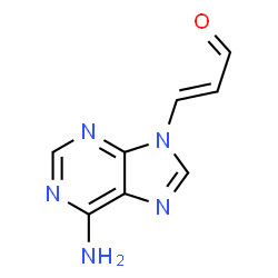 ChemSpider 2D Image | 9-(3-oxoprop-1-enyl)adenine | C8H7N5O