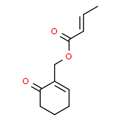 ChemSpider 2D Image | (6-Oxo-1-cyclohexen-1-yl)methyl (2E)-2-butenoate | C11H14O3