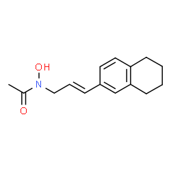 ChemSpider 2D Image | Acetamide, N-hydroxy-N-(3-(5,6,7,8-tetrahydro-2-naphthalenyl)-2-propenyl)- | C15H19NO2