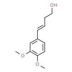 ChemSpider 2D Image | 4-(3,4-Dimethoxyphenyl)-3-buten-1-ol | C12H16O3