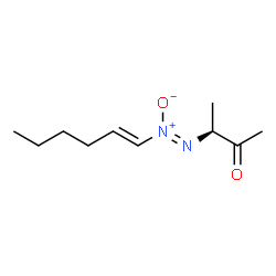 ChemSpider 2D Image | (3S)-3-[(Z)-(1E)-1-Hexen-1-yl-ONN-azoxy]-2-butanone | C10H18N2O2