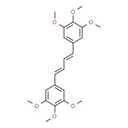 ChemSpider 2D Image | 1,1'-(1,3-Butadiene-1,4-diyl)bis(3,4,5-trimethoxybenzene) | C22H26O6