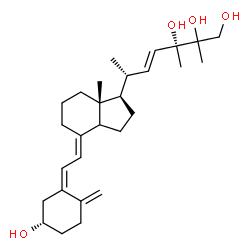 ChemSpider 2D Image | (3S,5Z,7E,14xi,22E)-9,10-Secoergosta-5,7,10,22-tetraene-3,24,25,26-tetrol | C28H44O4