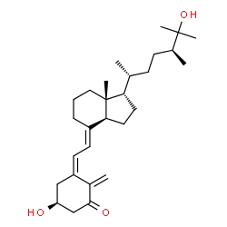ChemSpider 2D Image | (3S,5Z,7E,17alpha)-3,25-Dihydroxy-9,10-secoergosta-5,7,10-trien-1-one | C28H44O3