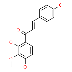 ChemSpider 2D Image | (2E)-1-(2,4-Dihydroxy-3-methoxyphenyl)-3-(4-hydroxyphenyl)-2-propen-1-one | C16H14O5