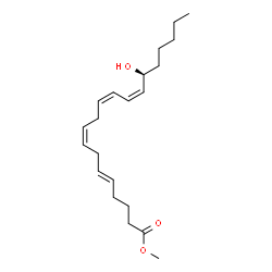 ChemSpider 2D Image | Methyl (5E,8Z,11Z,13Z,15S)-15-hydroxy-5,8,11,13-icosatetraenoate | C21H34O3
