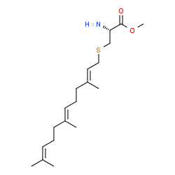 ChemSpider 2D Image | S-[(2E,6E)-farnesyl]-L-cysteine methyl ester | C19H33NO2S